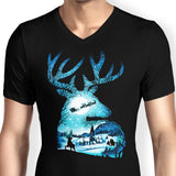 Christmas Reindeer - Men's V-Neck