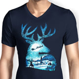 Christmas Reindeer - Men's V-Neck