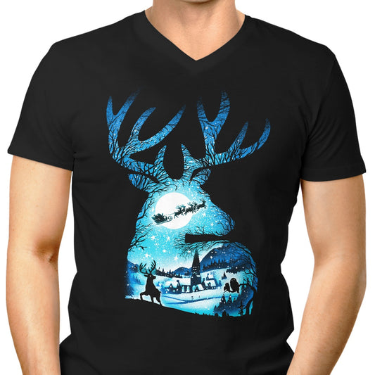 Christmas Reindeer - Men's V-Neck