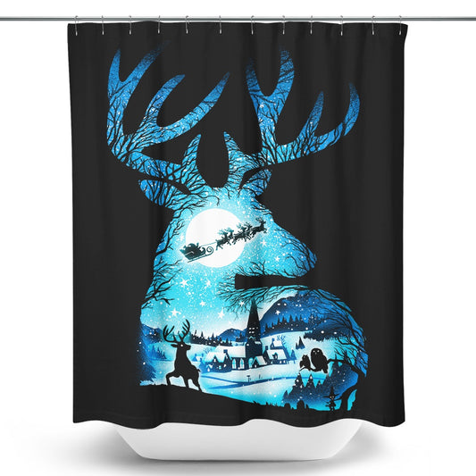 Christmas Reindeer - Shower Curtain