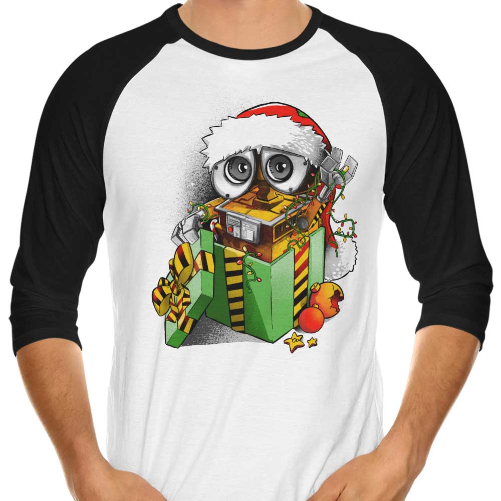 Christmas Robot - 3/4 Sleeve Raglan T-Shirt