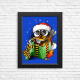 Christmas Robot - Posters & Prints
