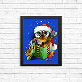 Christmas Robot - Posters & Prints