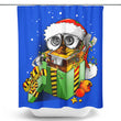 Christmas Robot - Shower Curtain