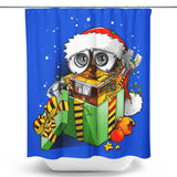 Christmas Robot - Shower Curtain
