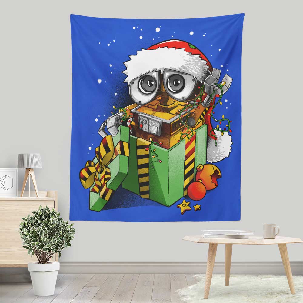 Christmas Robot - Wall Tapestry