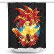 Chrono Attack - Shower Curtain