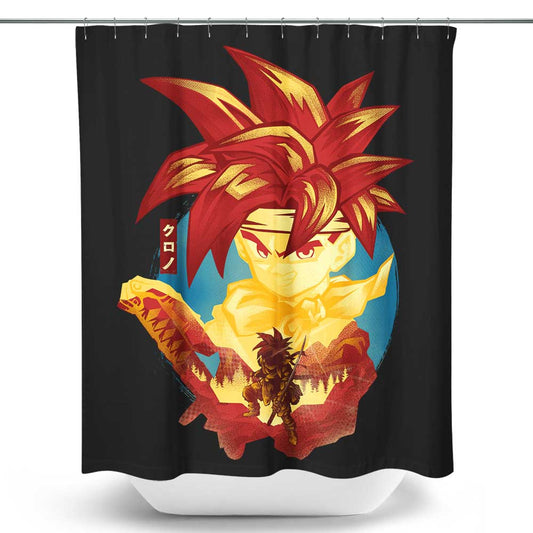Chrono Attack - Shower Curtain