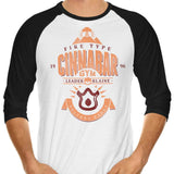 Cinnabar Island Gym - 3/4 Sleeve Raglan T-Shirt