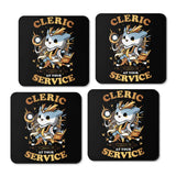 Cleric at Your Service - Coasters