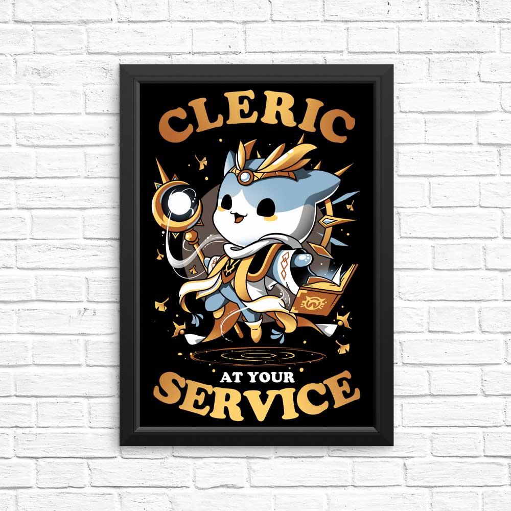 Cleric at Your Service - Posters & Prints