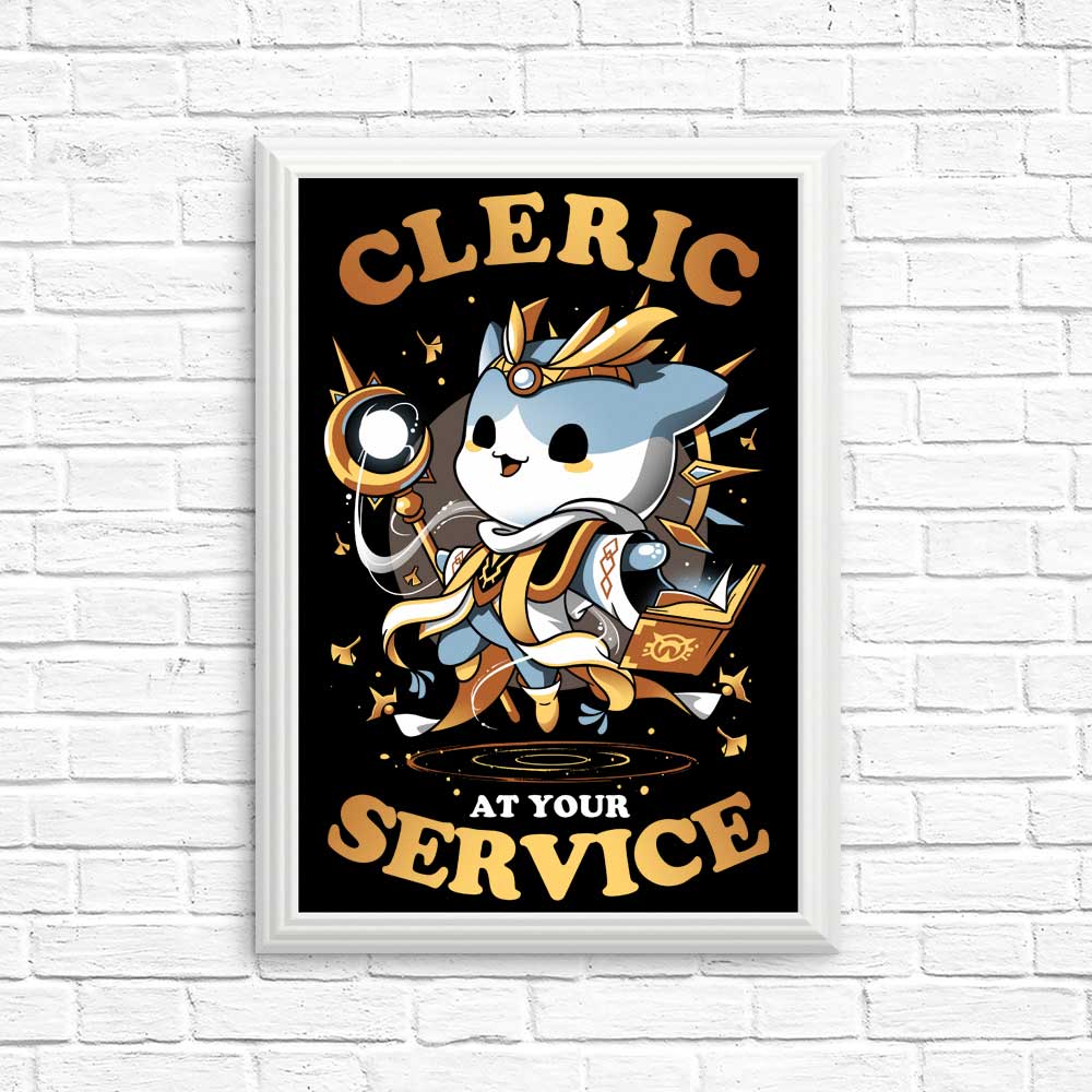 Cleric at Your Service - Posters & Prints