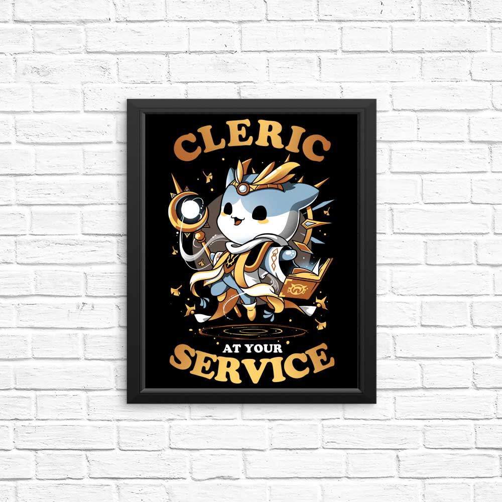 Cleric at Your Service - Posters & Prints