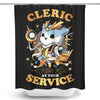 Cleric at Your Service - Shower Curtain
