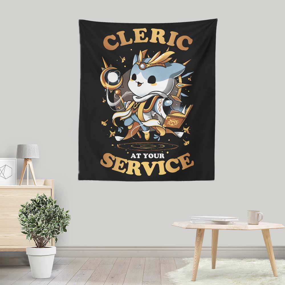 Cleric at Your Service - Wall Tapestry
