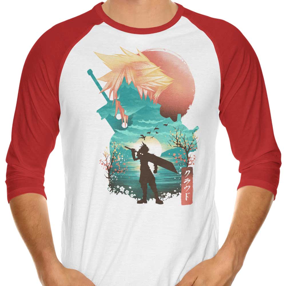 Cloud Ukiyo-e - 3/4 Sleeve Raglan T-Shirt