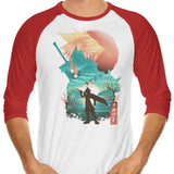 Cloud Ukiyo-e - 3/4 Sleeve Raglan T-Shirt