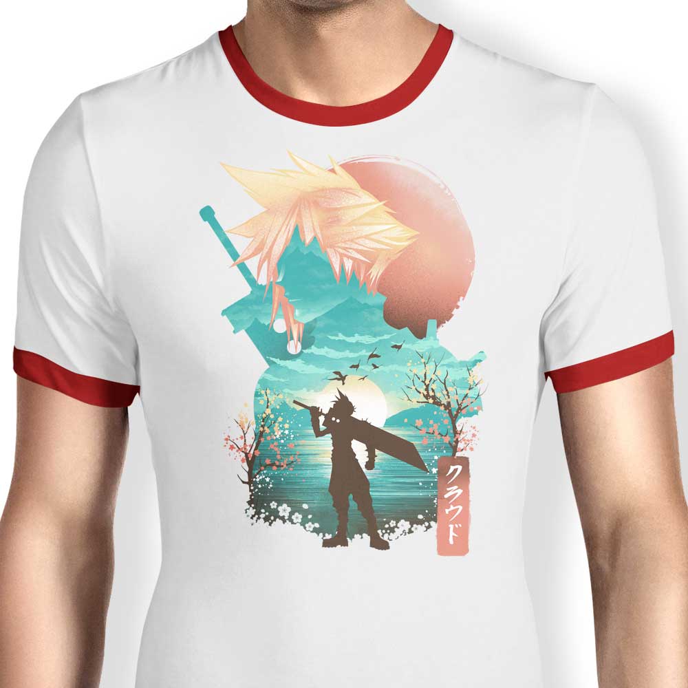 Cloud Ukiyo-e - Ringer T-Shirt