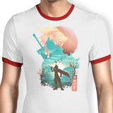 Cloud Ukiyo-e - Ringer T-Shirt