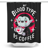 Coffee Vampire - Shower Curtain