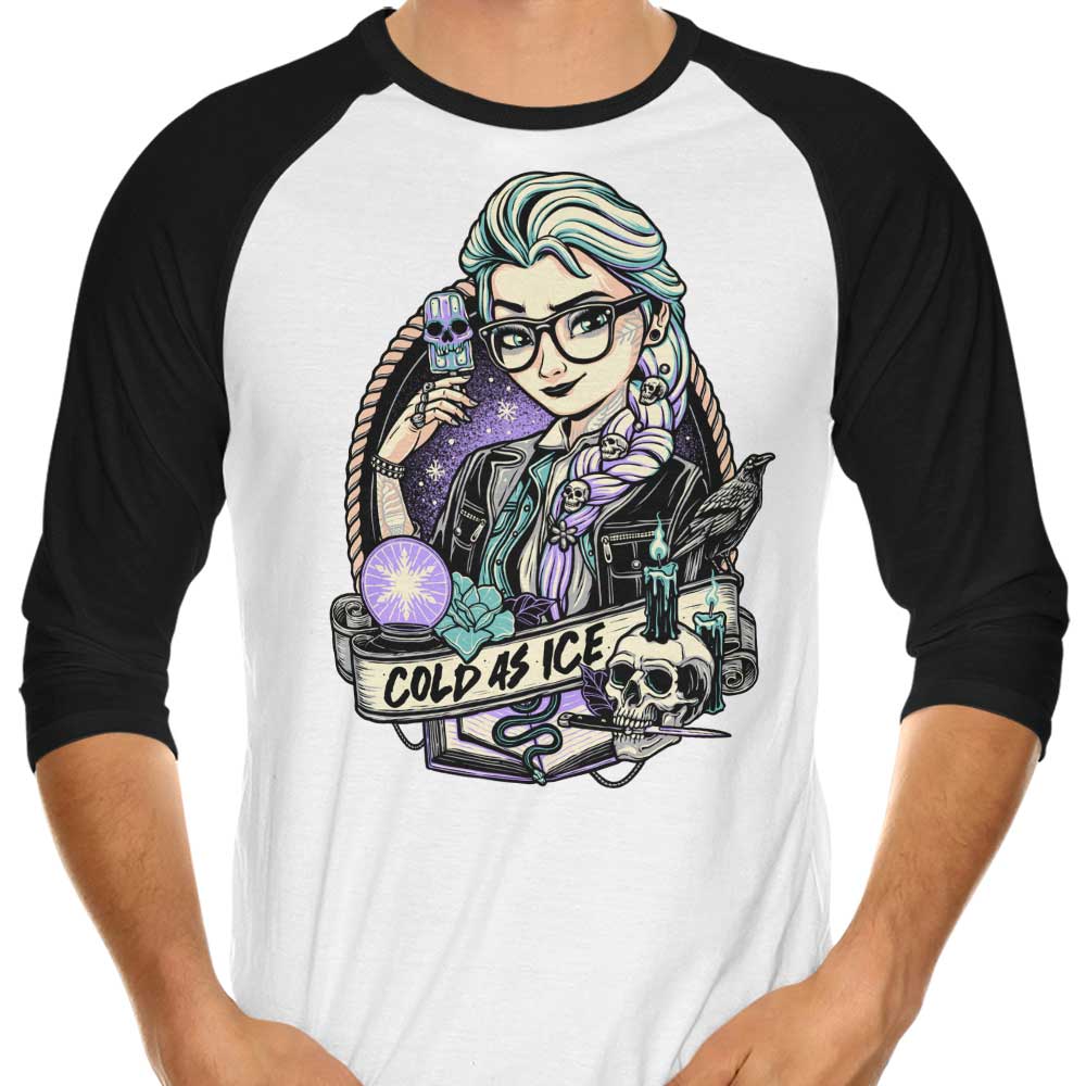 Cold as Ice - 3/4 Sleeve Raglan T-Shirt