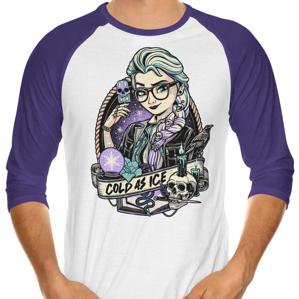 Cold as Ice - 3/4 Sleeve Raglan T-Shirt