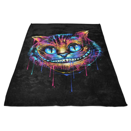 Colorful Cat - Fleece Blanket