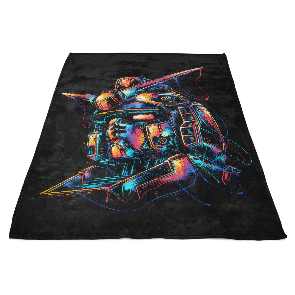 Colorful Mecha - Fleece Blanket
