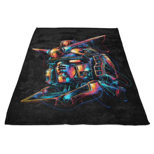 Colorful Mecha - Fleece Blanket