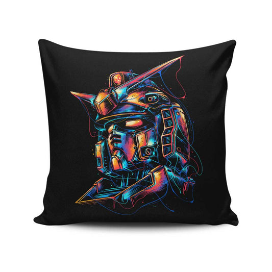 Colorful Mecha - Throw Pillow
