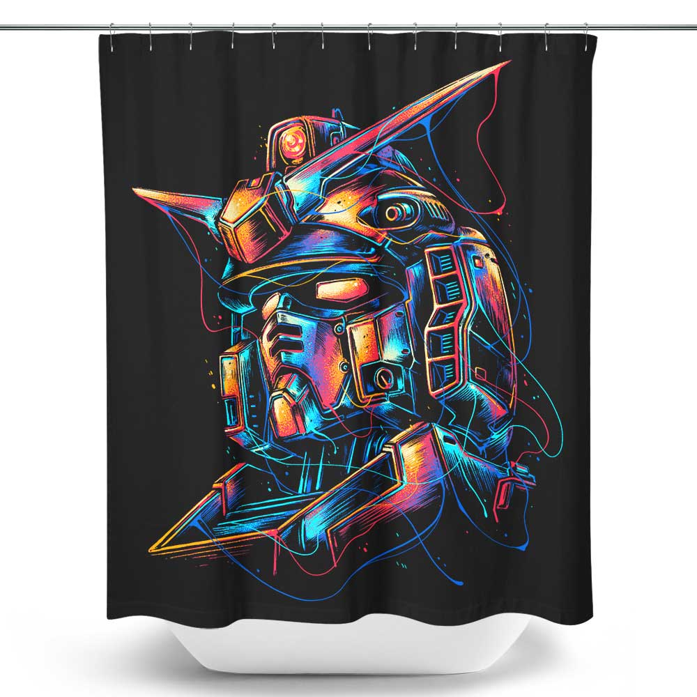 Colorful Mecha - Shower Curtain