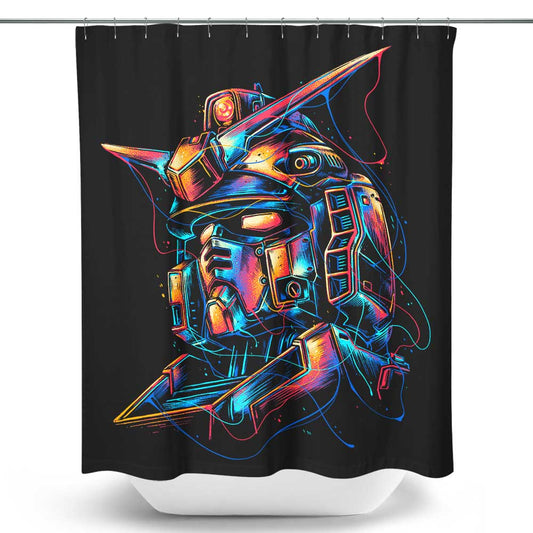 Colorful Mecha - Shower Curtain