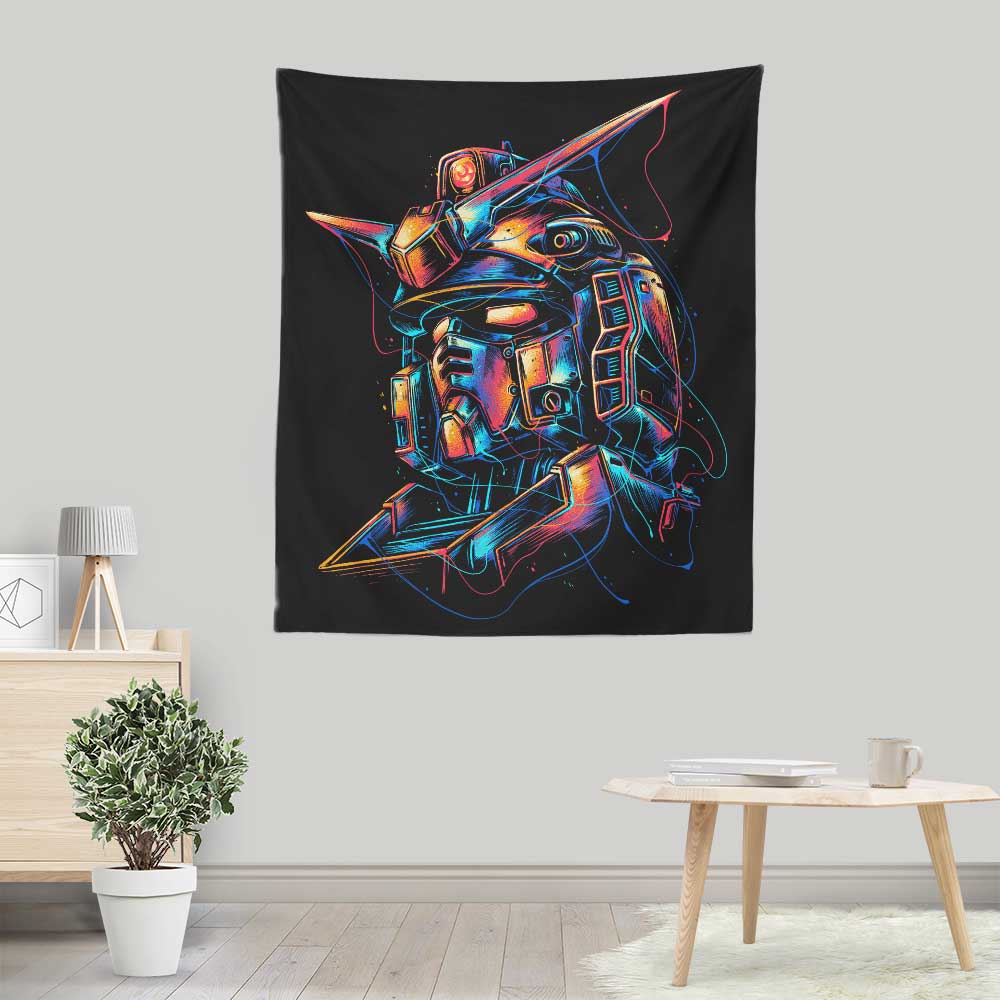 Colorful Mecha - Wall Tapestry