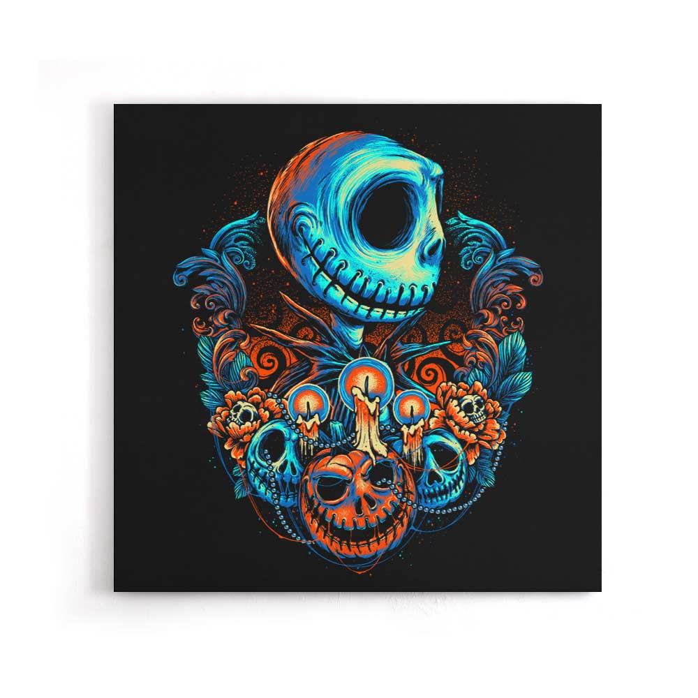Colorful Pumpkin King - Canvas Print