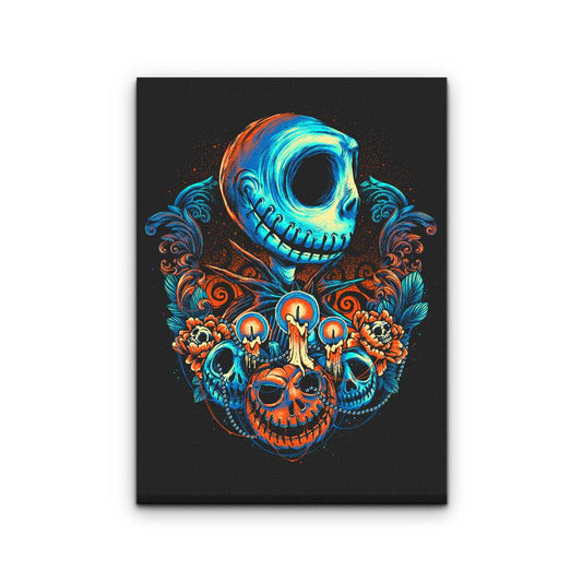 Colorful Pumpkin King - Canvas Print