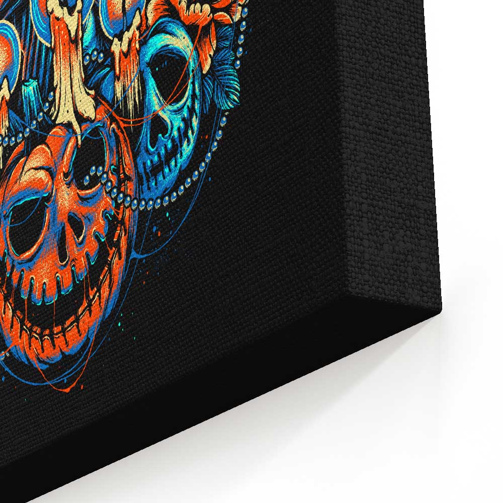 Colorful Pumpkin King - Canvas Print