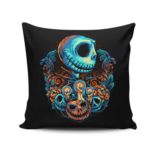 Colorful Pumpkin King - Throw Pillow
