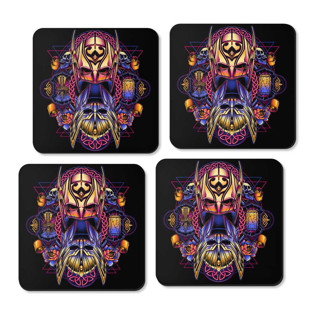 Colorful Thunder - Coasters