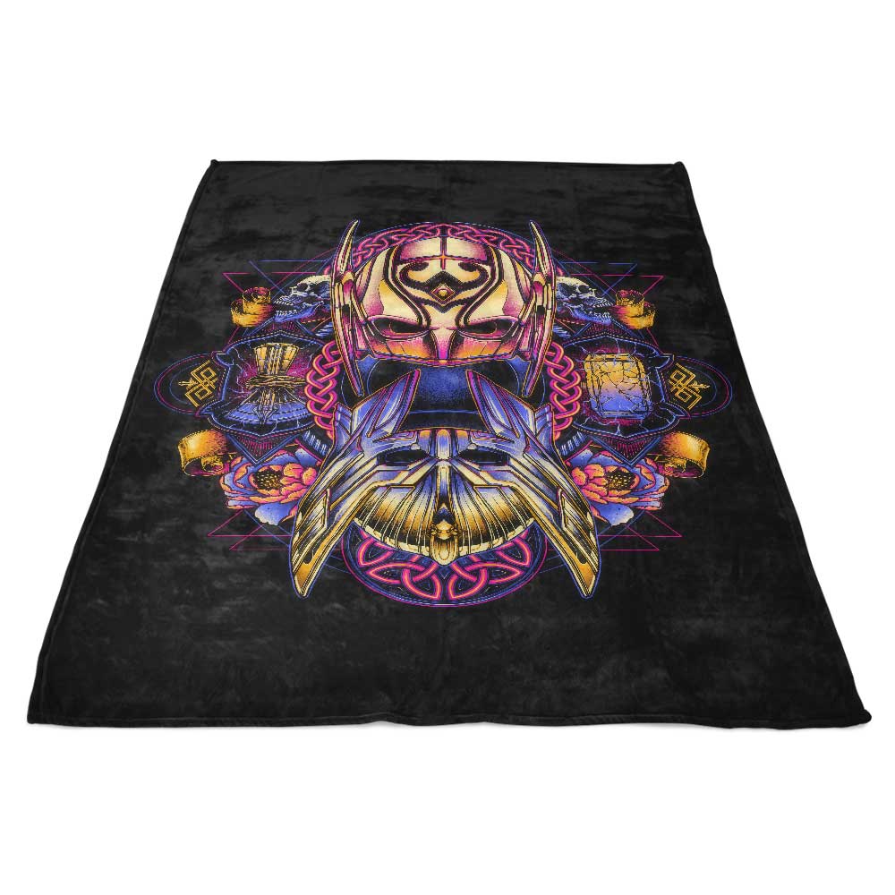 Colorful Thunder - Fleece Blanket