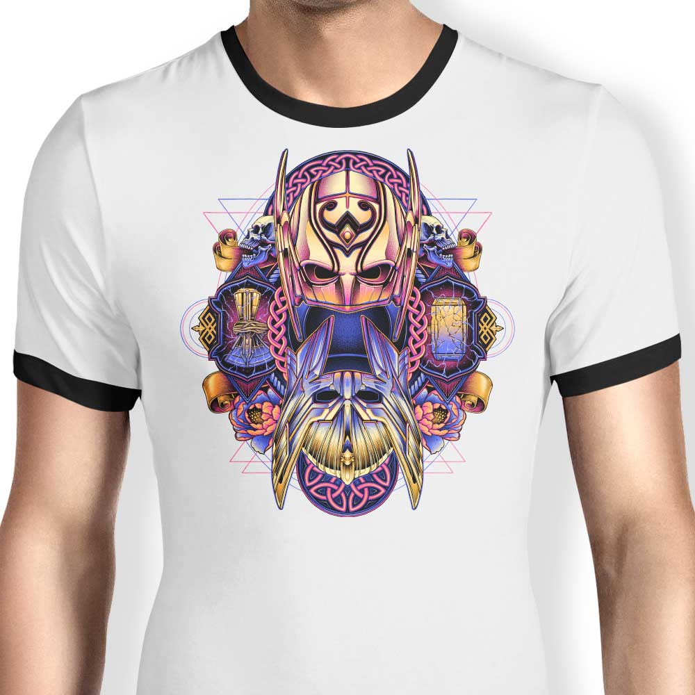 Colorful Thunder - Ringer T-Shirt