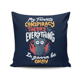 Conspiracy Theory - Throw Pillow