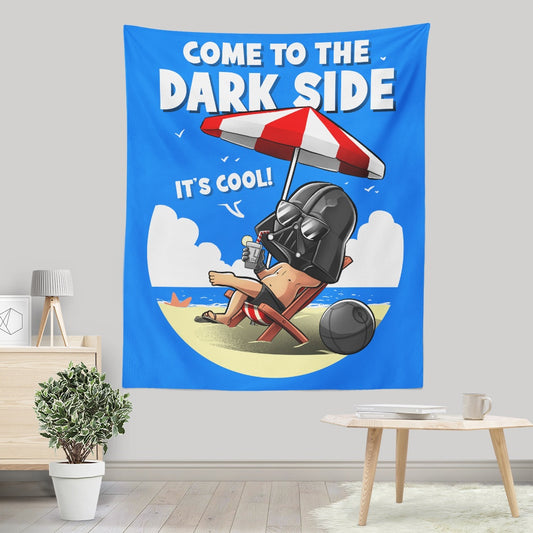 Cooler on the Dark Side - Wall Tapestry