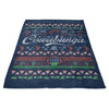Cowabunga Christmas - Fleece Blanket