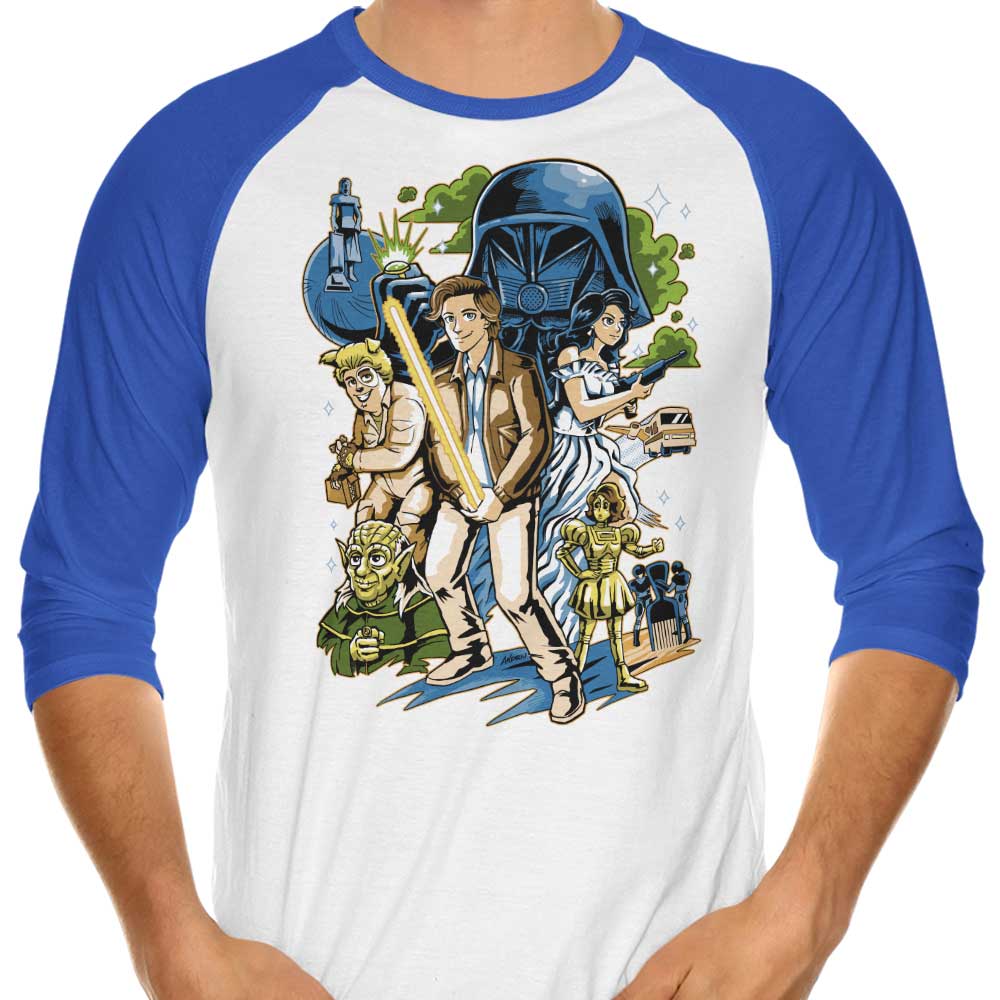 Crazy Space - 3/4 Sleeve Raglan T-Shirt