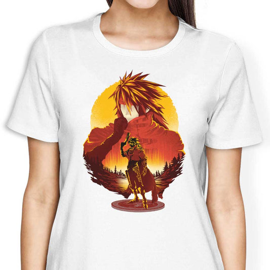 Crimson Sunset - Women's Apparel