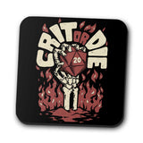 Crit or Die - Coasters