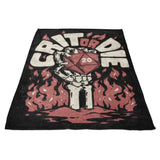 Crit or Die - Fleece Blanket