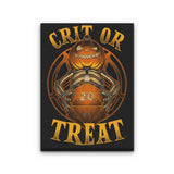 Crit or Treat - Canvas Print