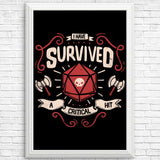 Critical Hit Survivor - Posters & Prints