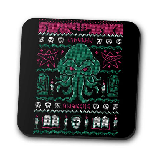 Cthulhu Awakens Sweater - Coasters